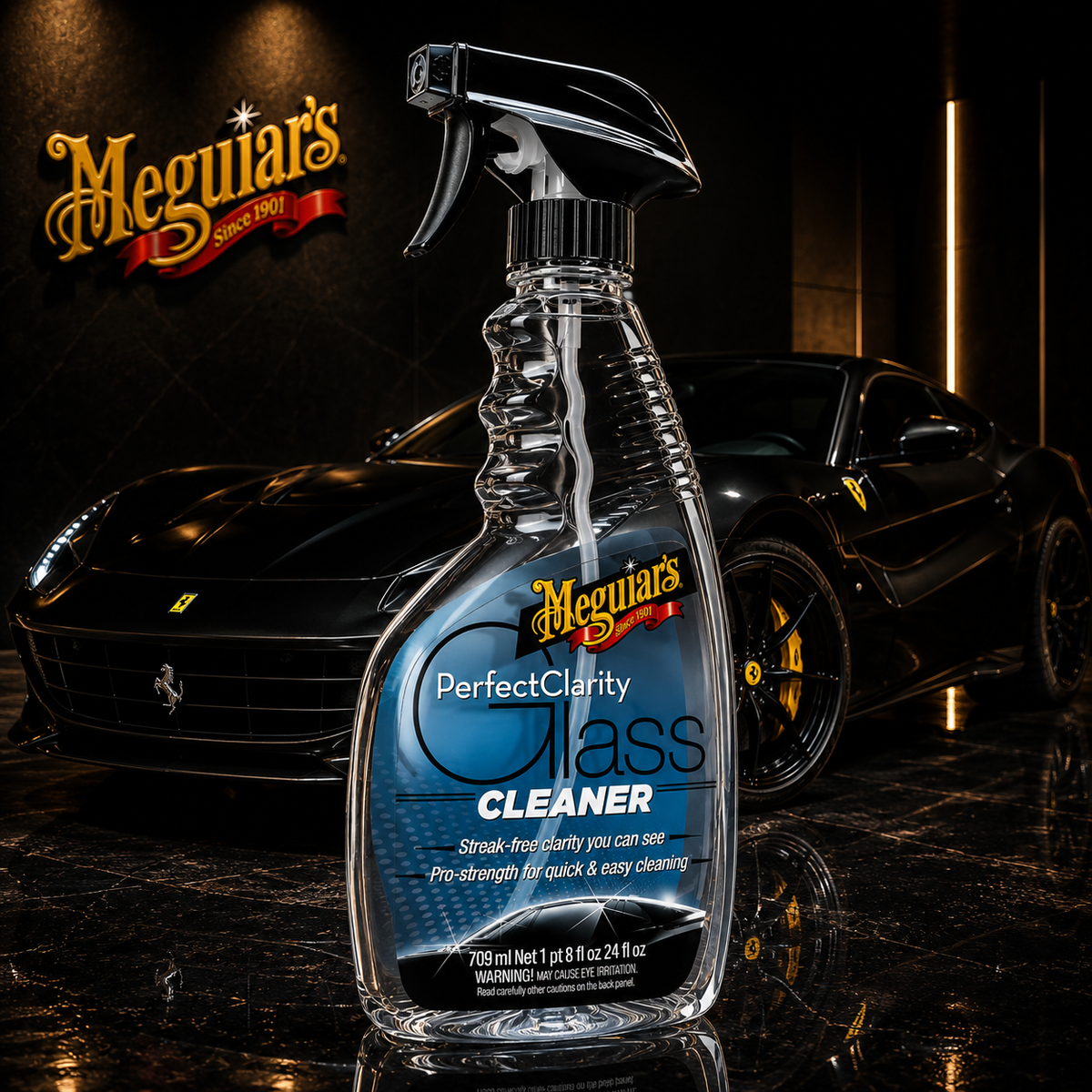 Meguiar's Perfect Clarity Glass Cleaner, G8224, 24oz (USA IMPORT)