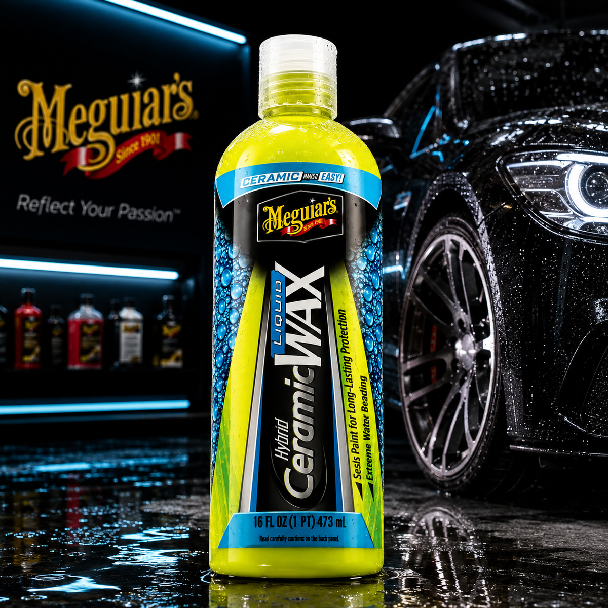 Meguiar's Hybrid Ceramic Liquid Wax, G200416, 16oz (US Import)