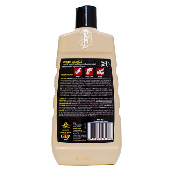 Meguiar's Professional M21 Synthetic Sealant 2.0, M2116, 16oz