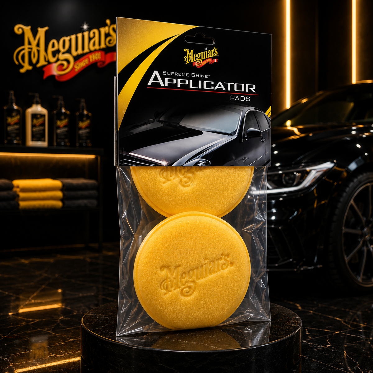 Meguiar's Foam Applicator Pads, W0004, 6 Packages with 4 Pads Each