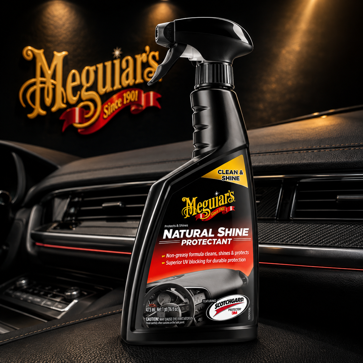 Meguiar's Natural Shine Vinyl & Rubber Protectant, G4116, 16oz (USA IMPORT)