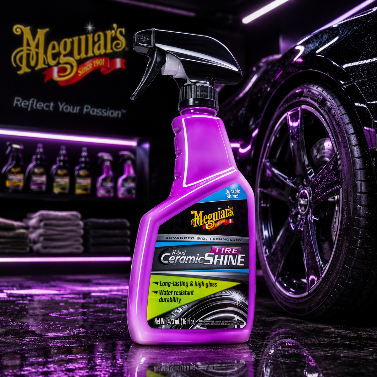 Meguiar's Hybrid Ceramic Tire Shine, G230416, 16oz