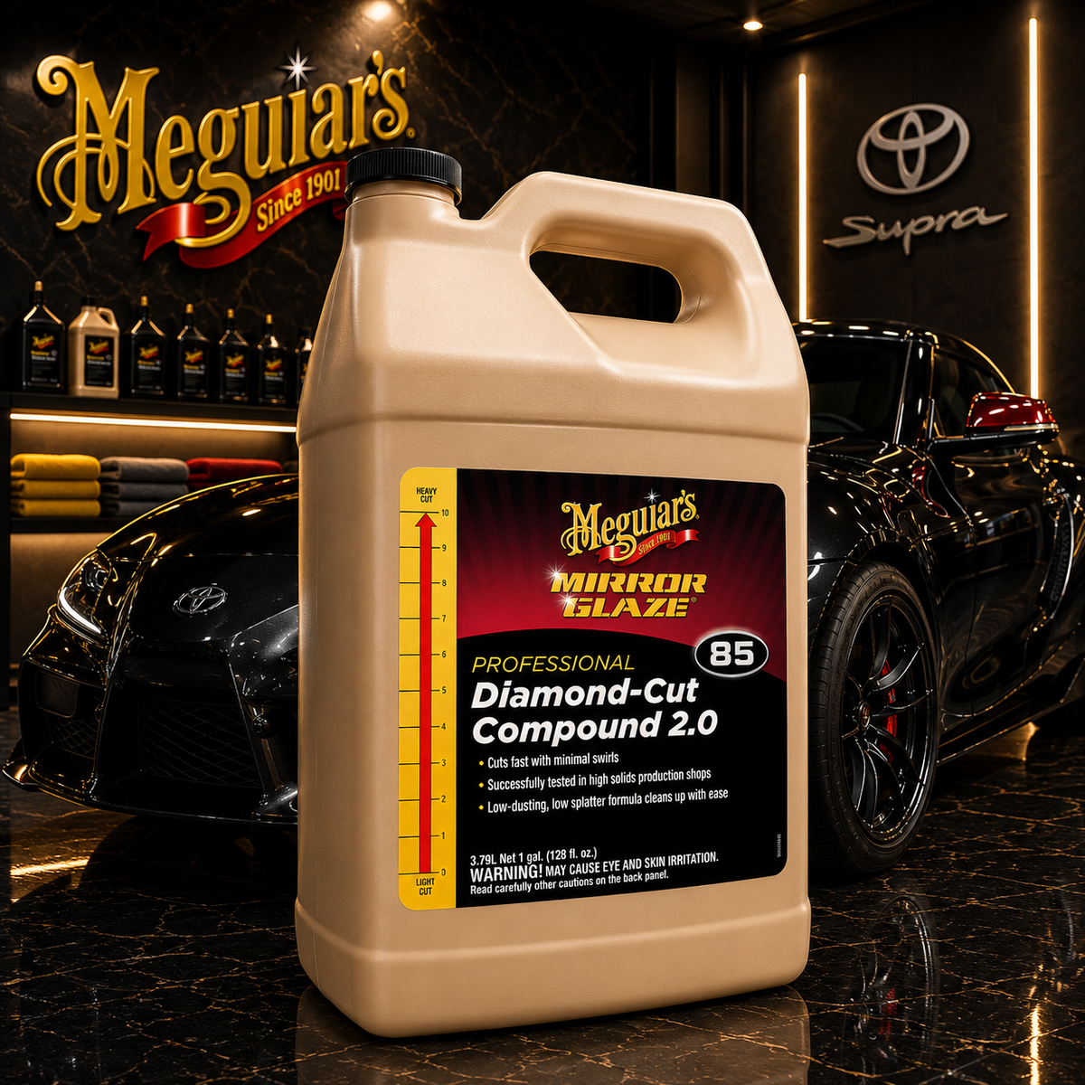 Meguiar's Professional M85 Diamond Cut Compound 2.0, M8501, 1gal