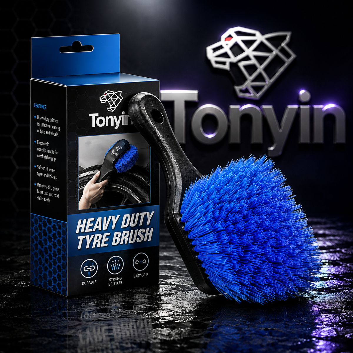Tonyin HEAVY DUTY TYRE BRUSH (TT-13A)