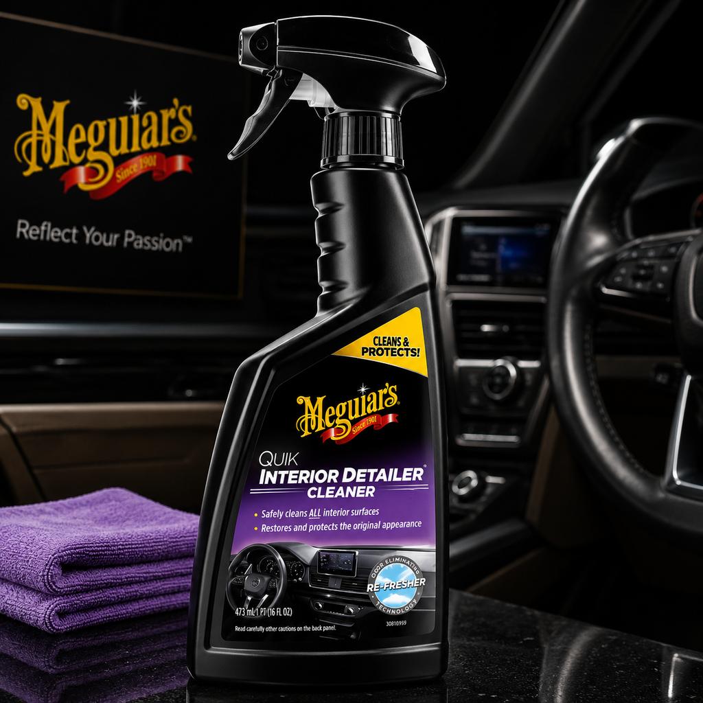Meguiar's Quik Interior Detailer Cleaner, G13616, 16oz (USA IMPORT)