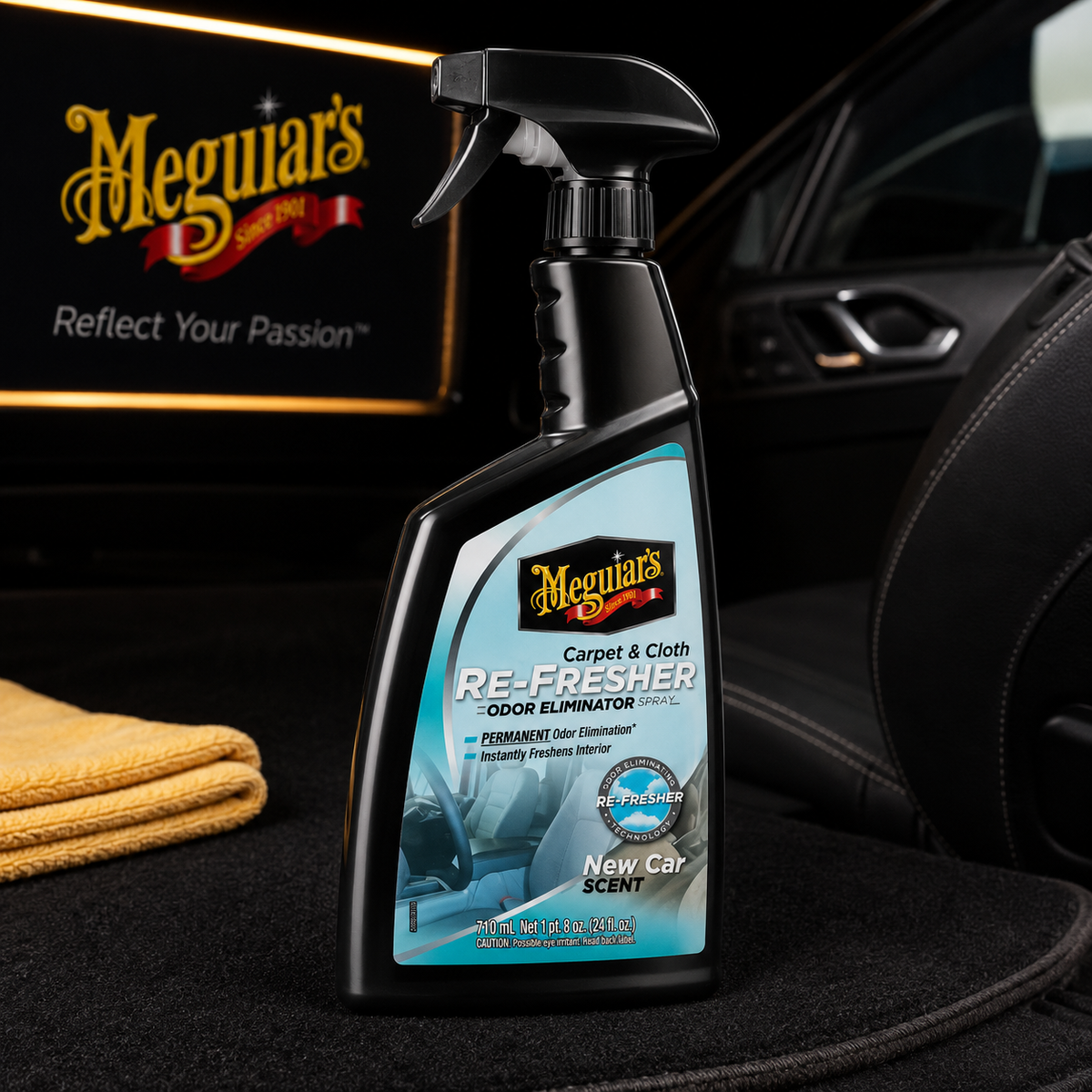 Meguiar's Carpet & Cloth Re-Fresher, G180724, 24oz (USA IMPORT)