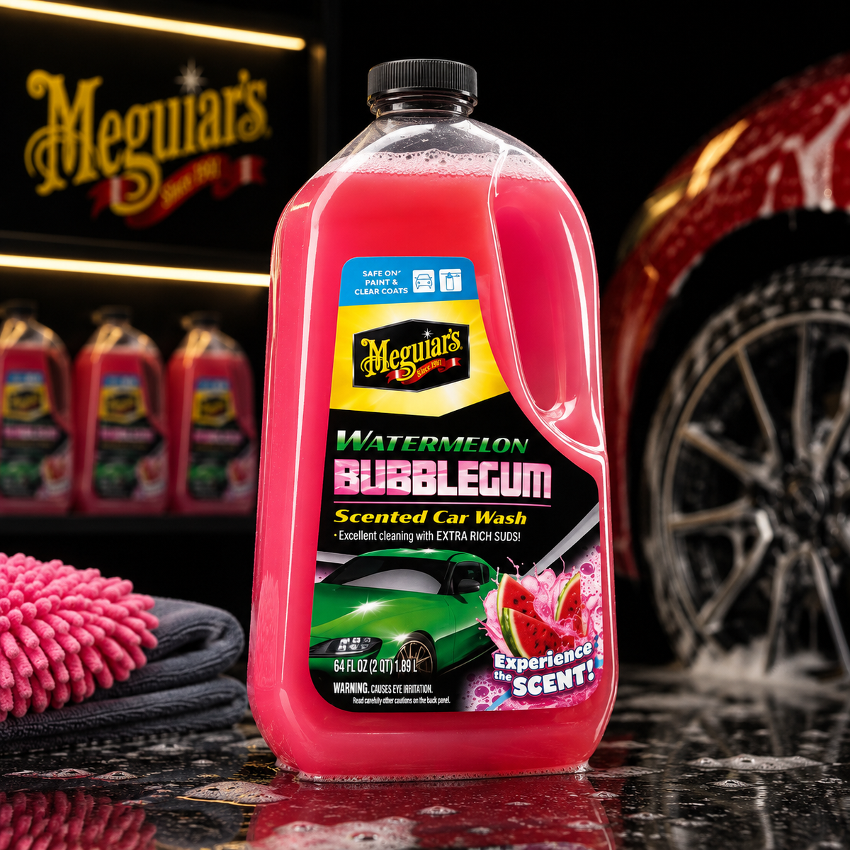 Meguiar's Watermelon Bubblegum Wash, G250464, 64oz (USA IMPORT)