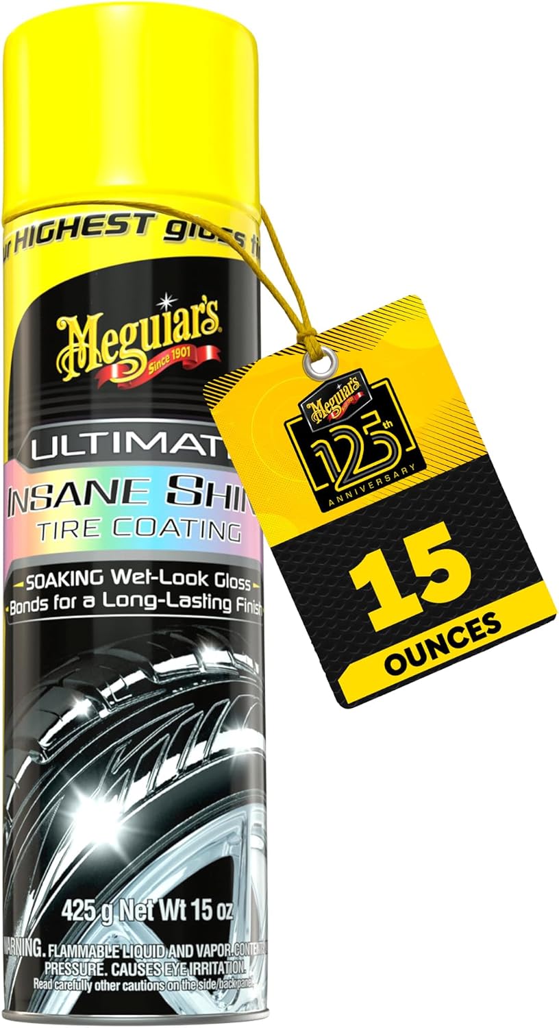 Meguiar's Ultimate Insane Tire Shine, G190315, 15oz (USA IMPORT)