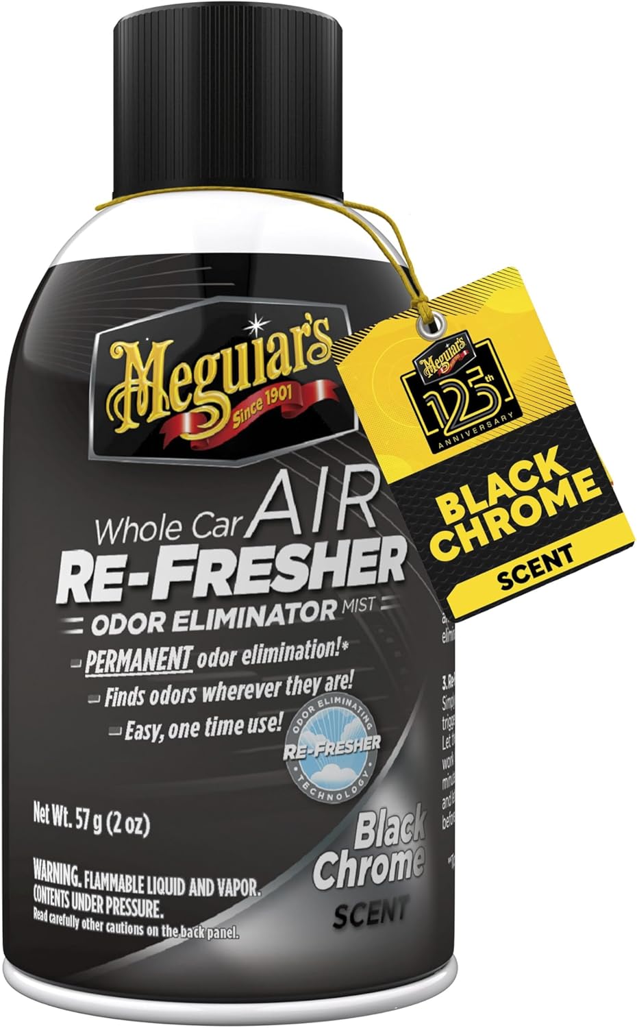 Meguiar's Black Chrome Whole Car Air ReFresher, G181302, 2oz (USA IMPORT)