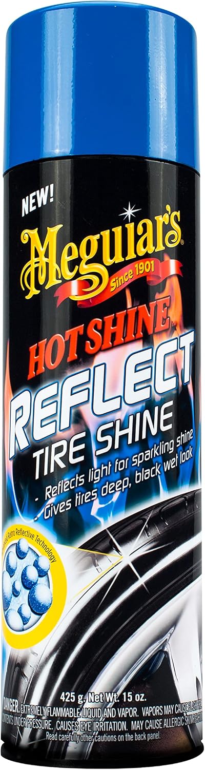 Meguiar's Hot Shine Reflect Tire Shine, G18715, 15oz (USA IMPORT)