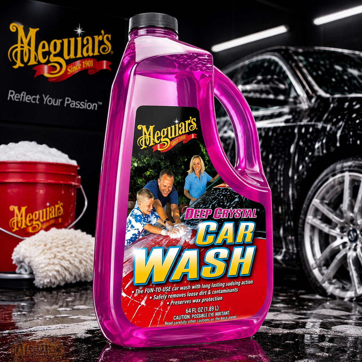 Meguiar's Deep Crystal Car Wash, G10464, 1.89 Liter (USA IMPORT)