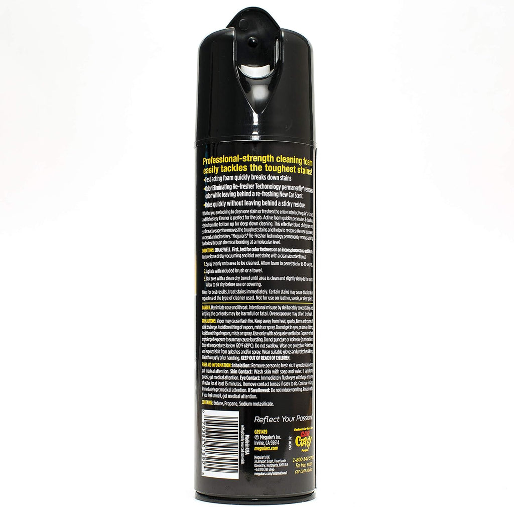 Meguiar's Carpet & Upholstery Cleaner, G191419, 19oz (USA IMPORT)