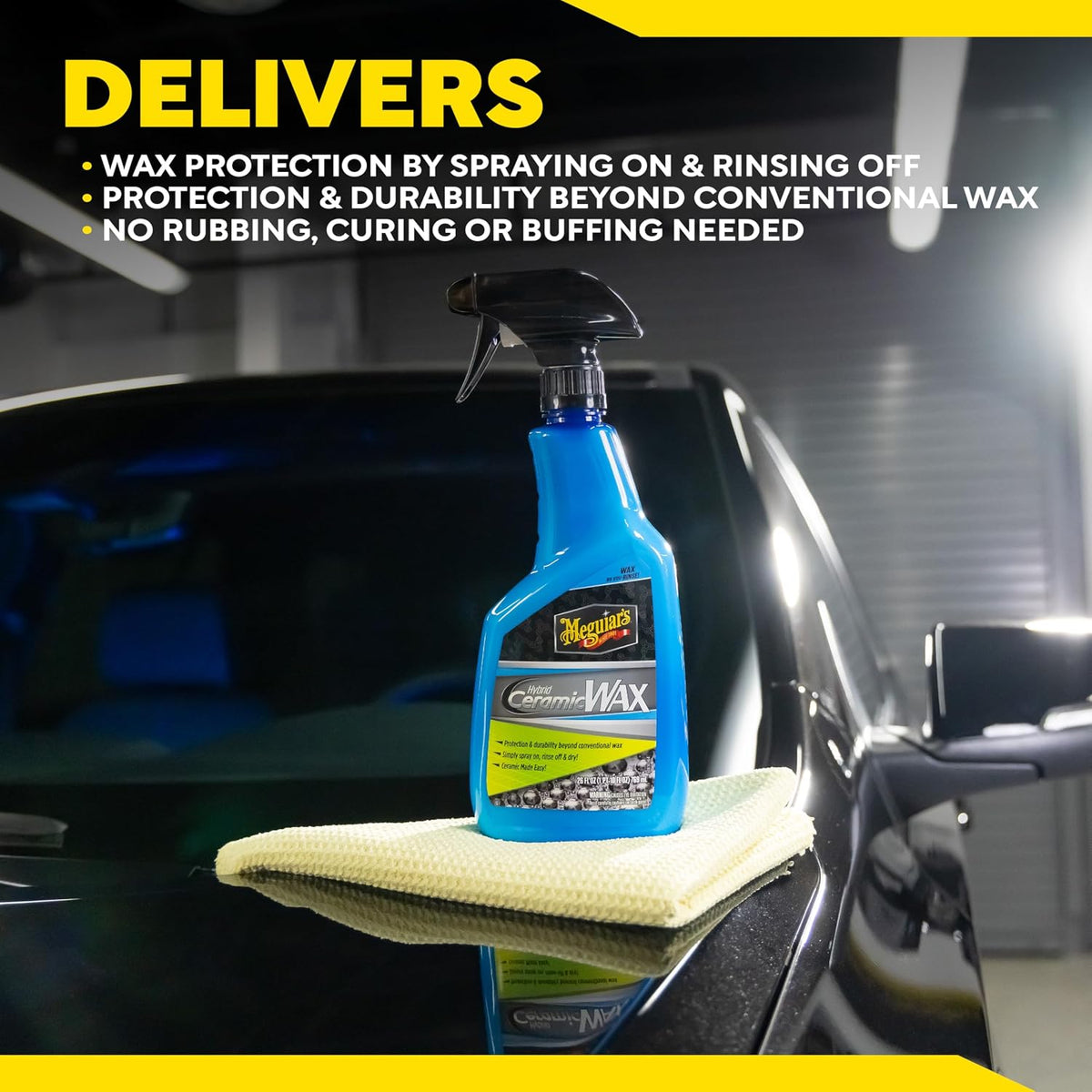 Meguiar's Hybrid Ceramic Wax, G190526, 26oz (USA IMPORT)