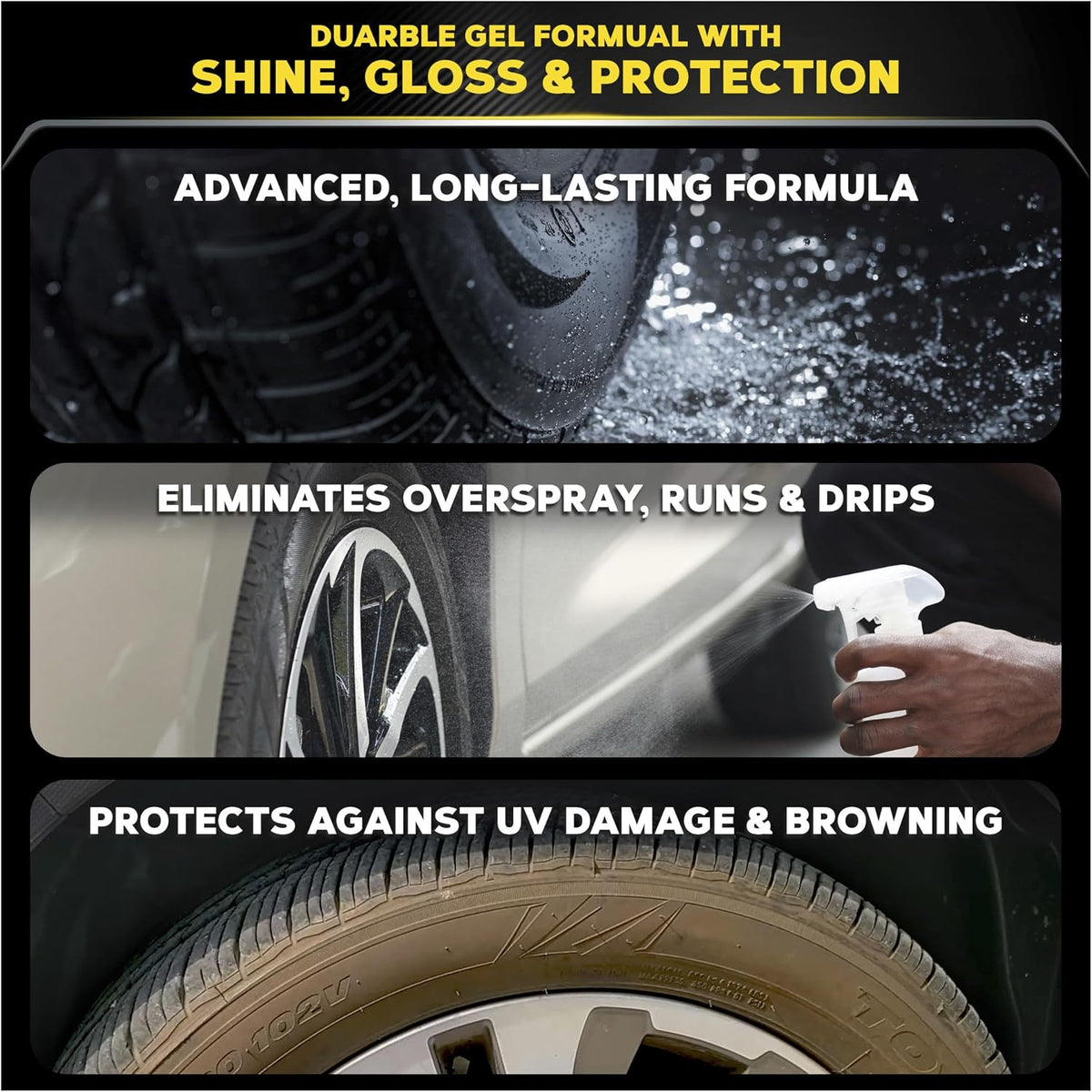 Meguiar's Gold Class Endurance Tire Gel, G7516, 16oz