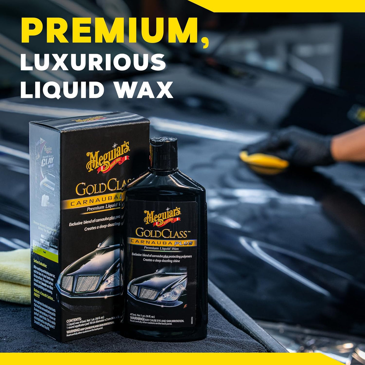 Meguiar's Gold Class Liquid Car Wax, G7016, 16oz (USA IMPORT)