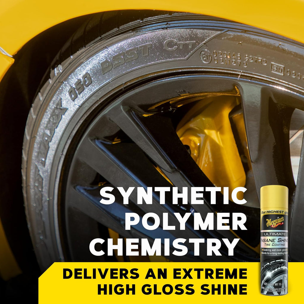 Meguiar's Ultimate Insane Tire Shine, G190315, 15oz (USA IMPORT)