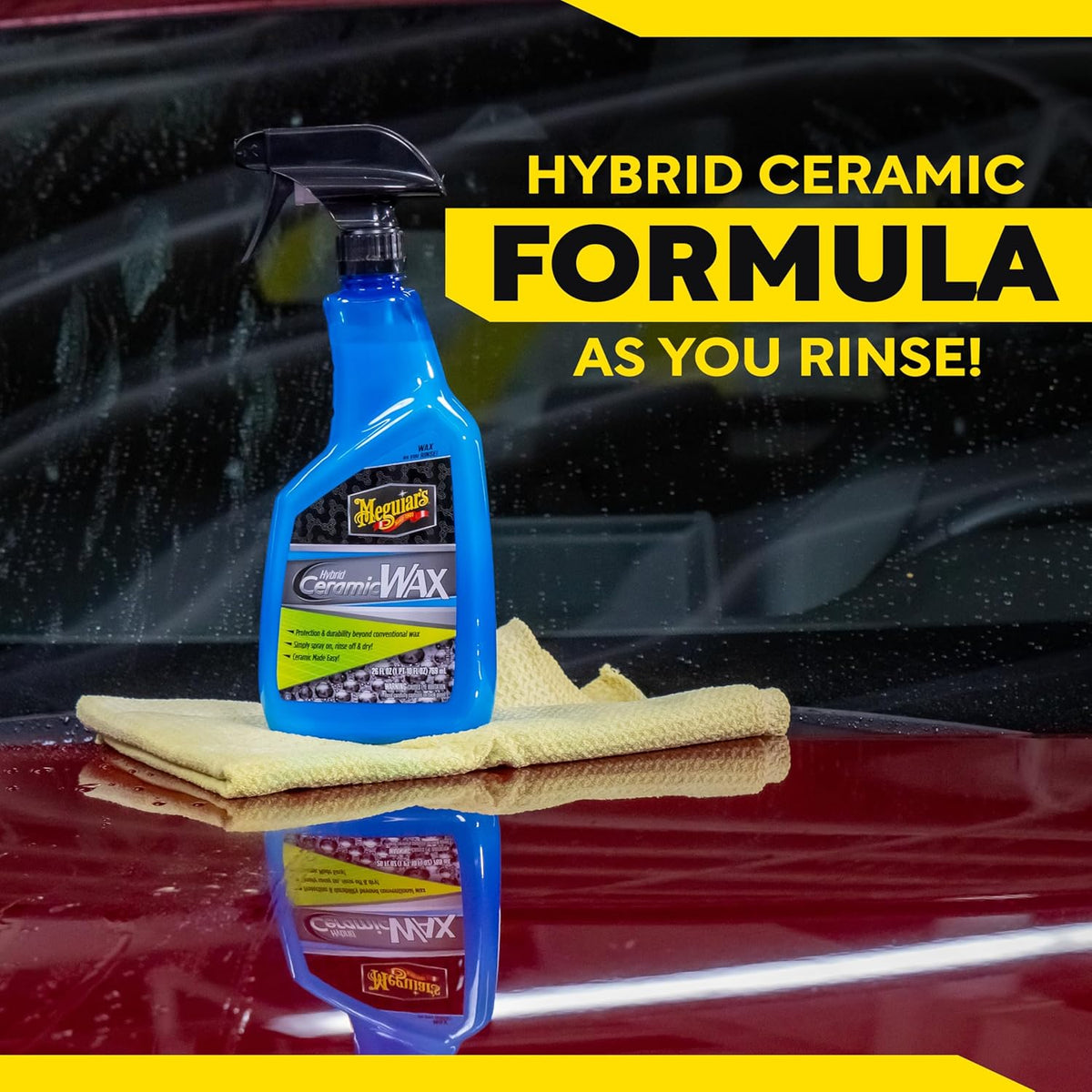 Meguiar's Hybrid Ceramic Wax, G190526, 26oz (USA IMPORT)