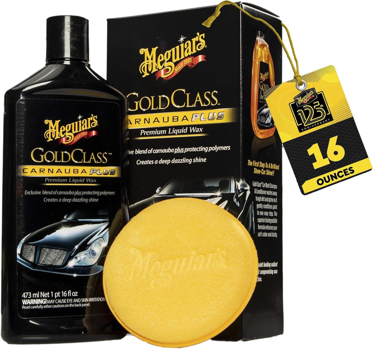 Meguiar's Gold Class Liquid Car Wax, G7016, 16oz (USA IMPORT)