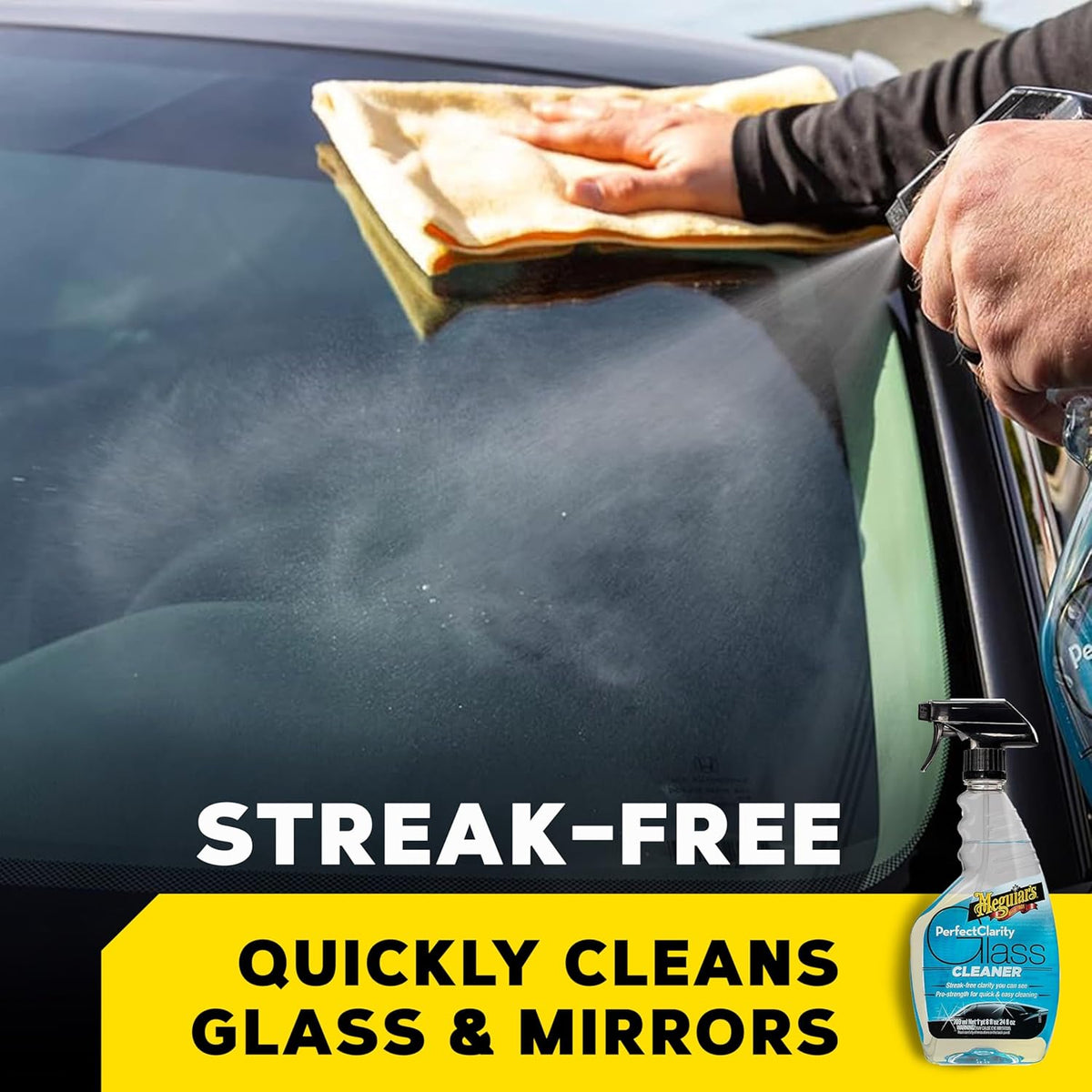 Meguiar's Perfect Clarity Glass Cleaner, G8224, 24oz (USA IMPORT)