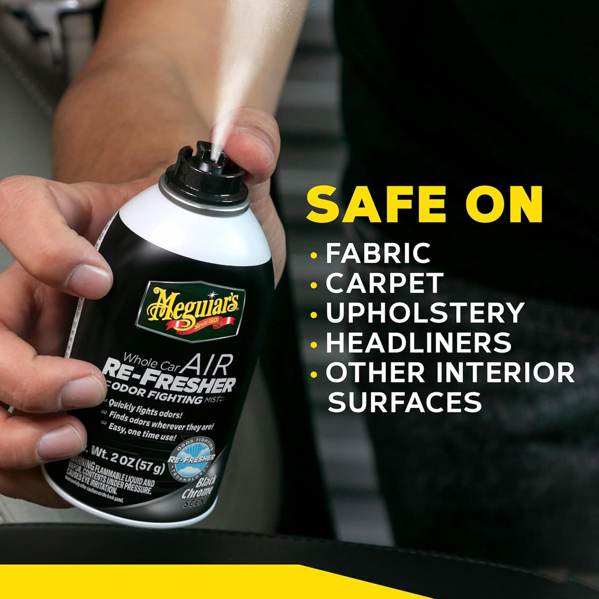 Meguiar's Black Chrome Whole Car Air ReFresher, G181302, 2oz (USA IMPORT)