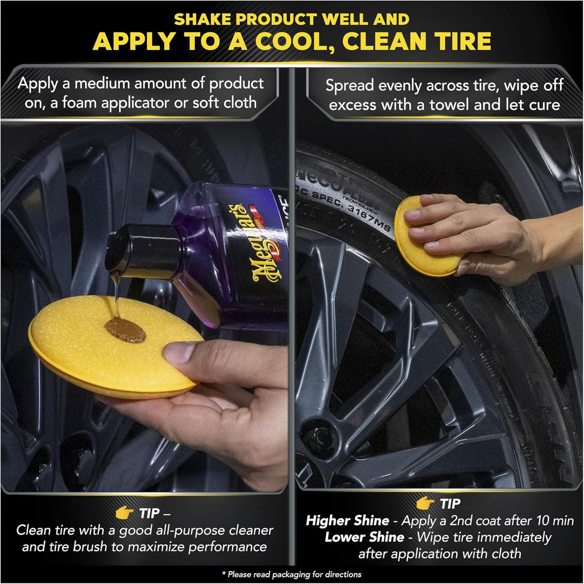 Meguiar's Gold Class Endurance Tire Gel, G7516, 16oz