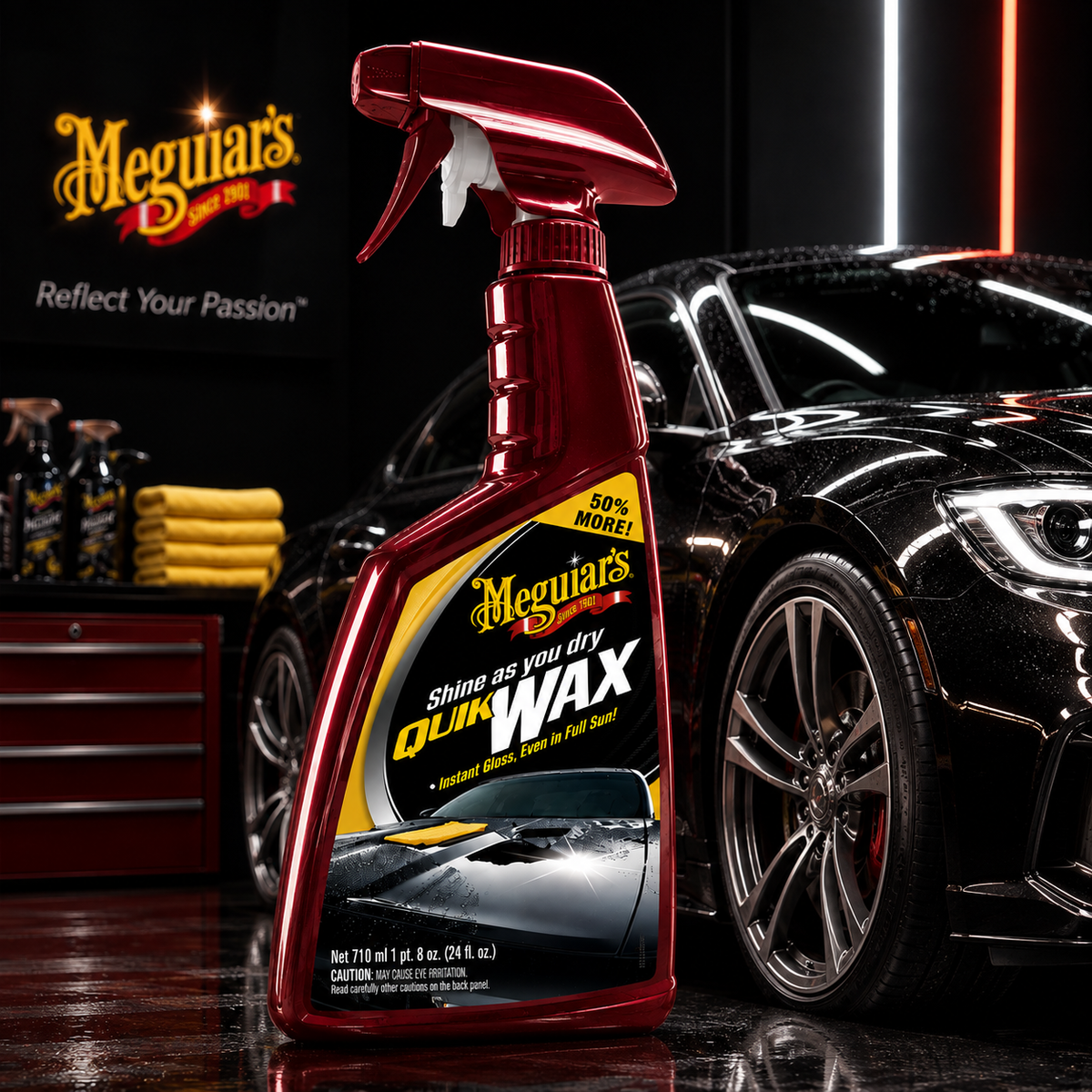 Meguiar's Quik Wax, A1624, (24 oz / 710 mL) (USA IMPORT)