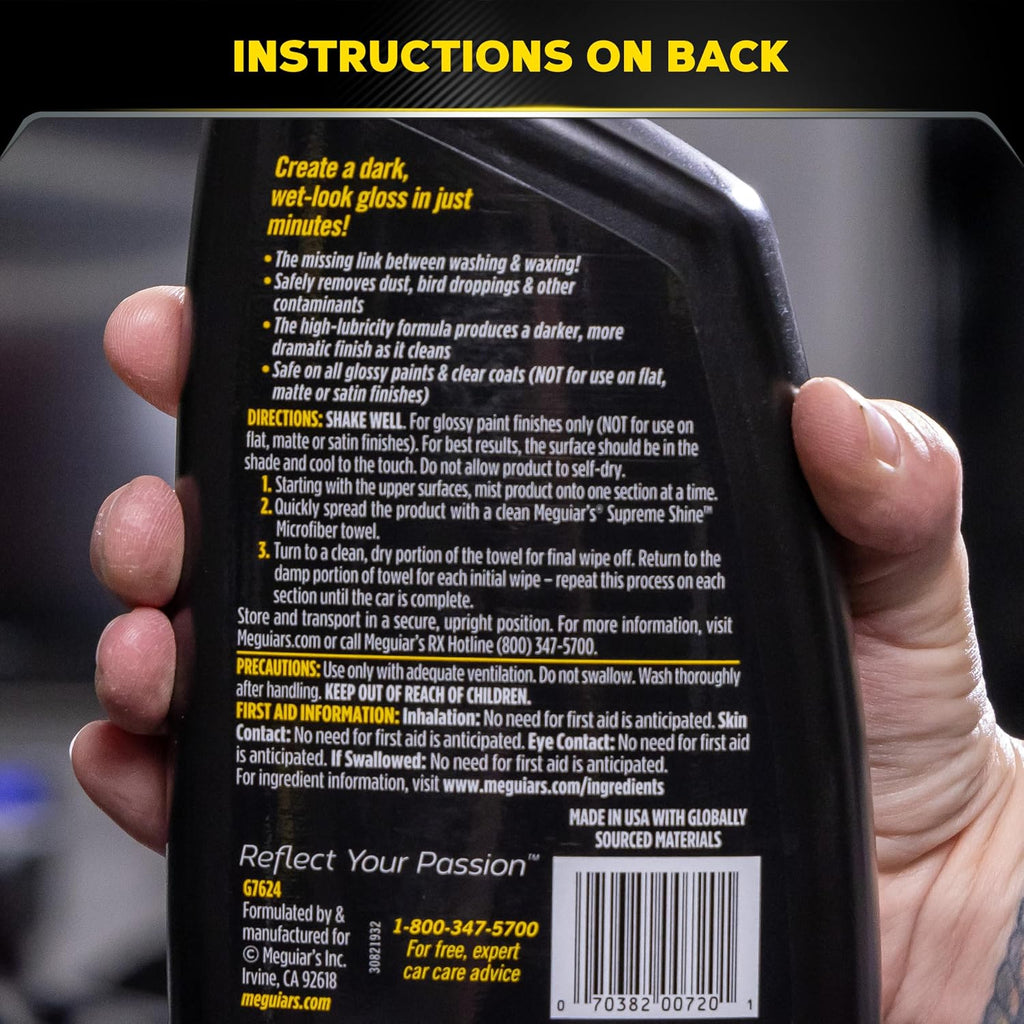 Meguiar's Gold Class Quik Detailer, G7624, 24oz (USA IMPORT)