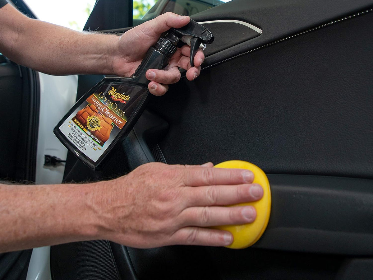 Meguiar's Gold Class Leather & Vinyl Cleaner, G18516, 16oz (USA IMPORT)
