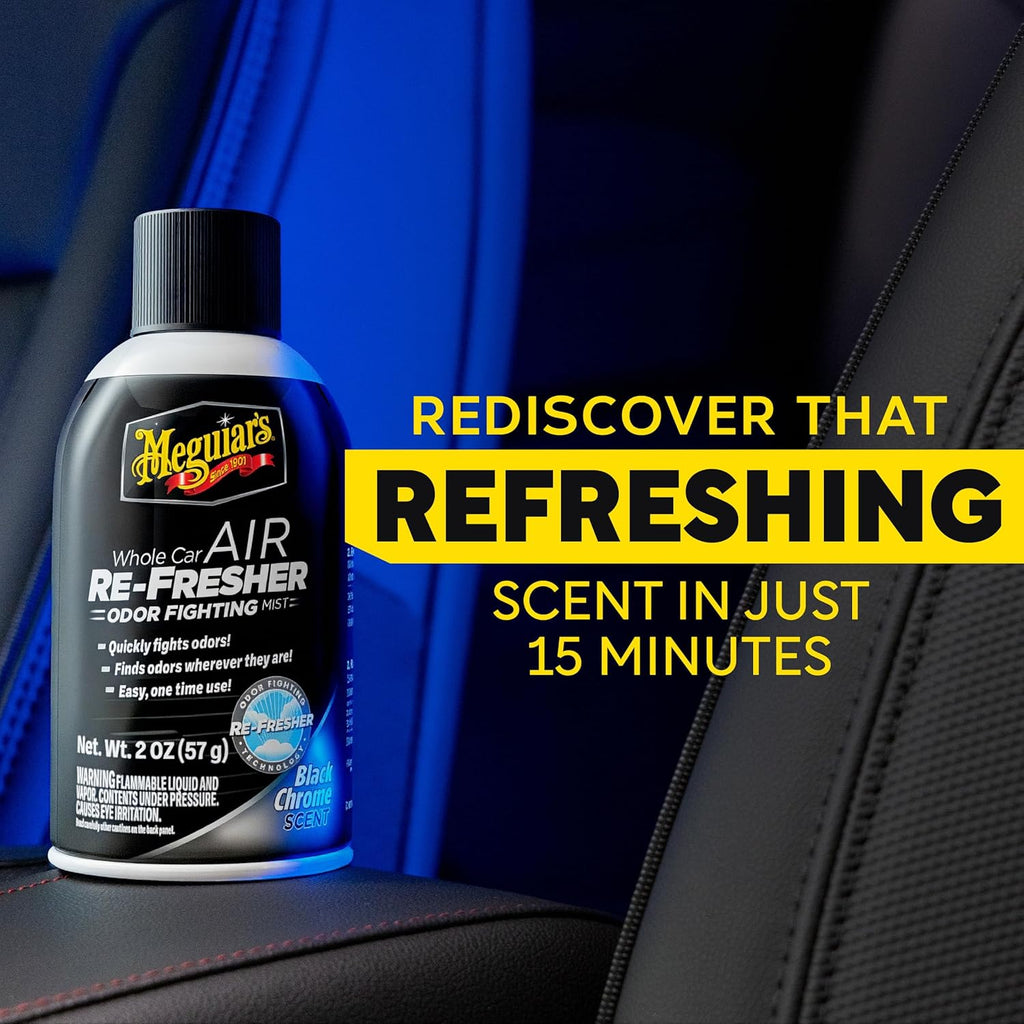 Meguiar's Black Chrome Whole Car Air ReFresher, G181302, 2oz (USA IMPORT)