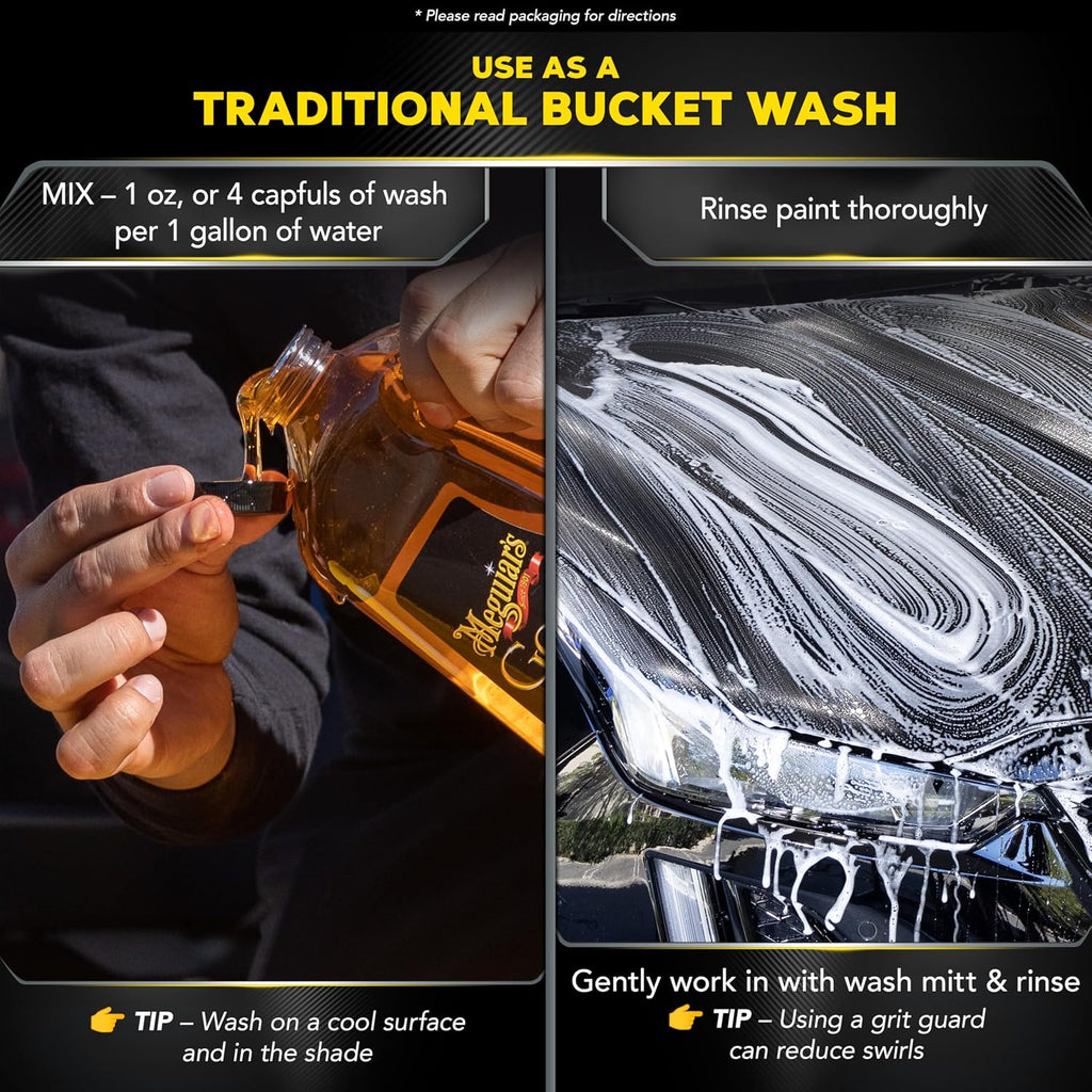 Meguiar's Gold Class Car Wash Shampoo & Conditioner, G7164, 64oz (USA IMPORT)