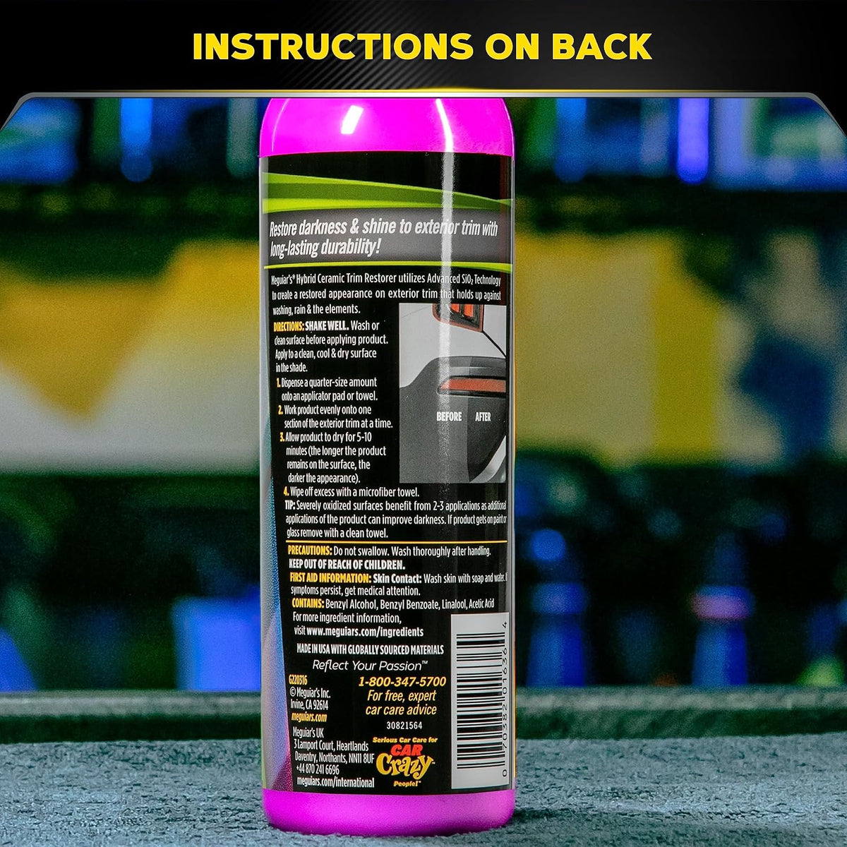 Meguiar’s Hybrid Ceramic Trim Restorer 473ml G220316 (USA IMPORT)