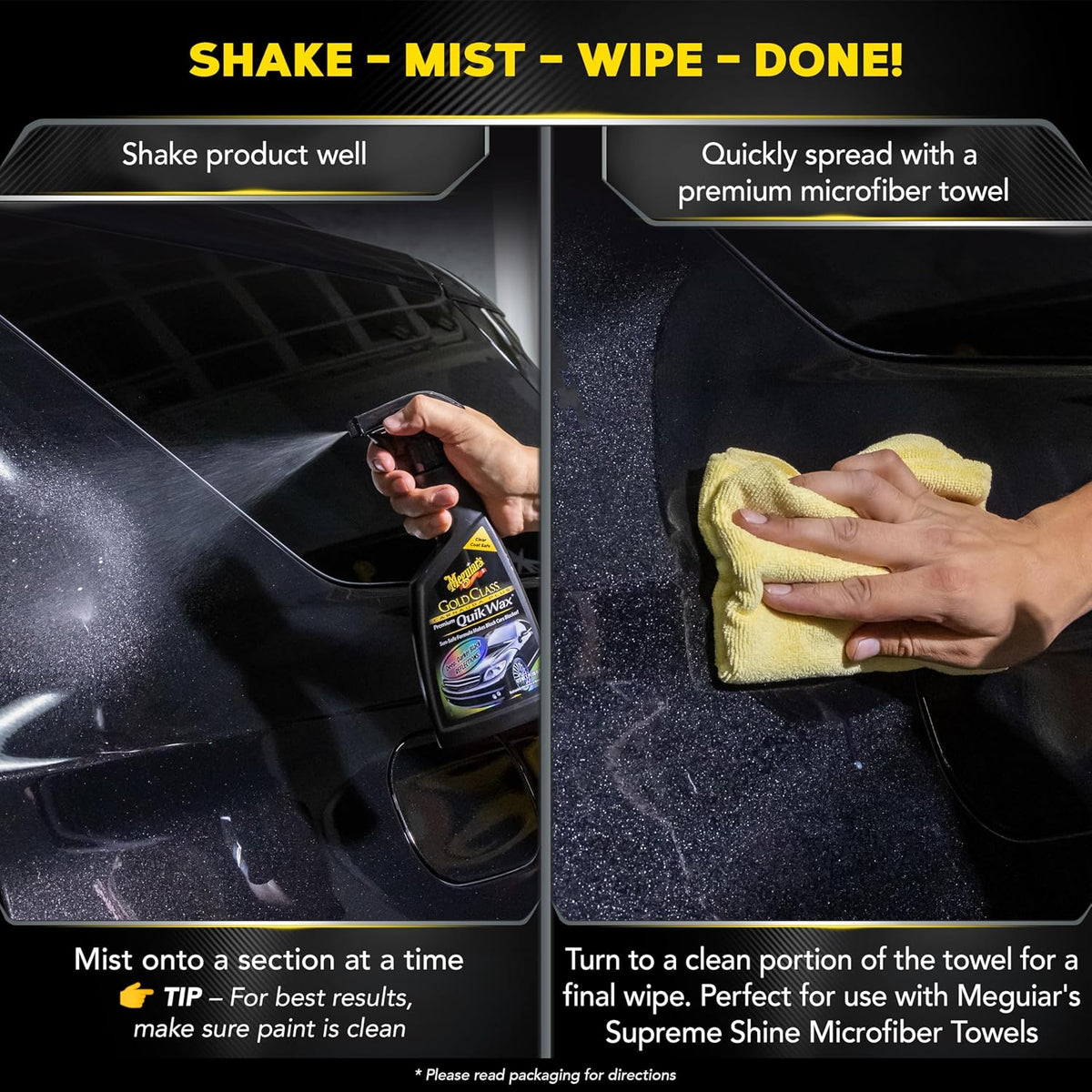 Meguiar's Gold Class Quik Wax, G7716, 16oz