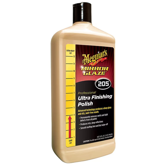 Meguiar's Pro M205 Ultra Finishing Polish Mirror Glaze, M20532, 32oz