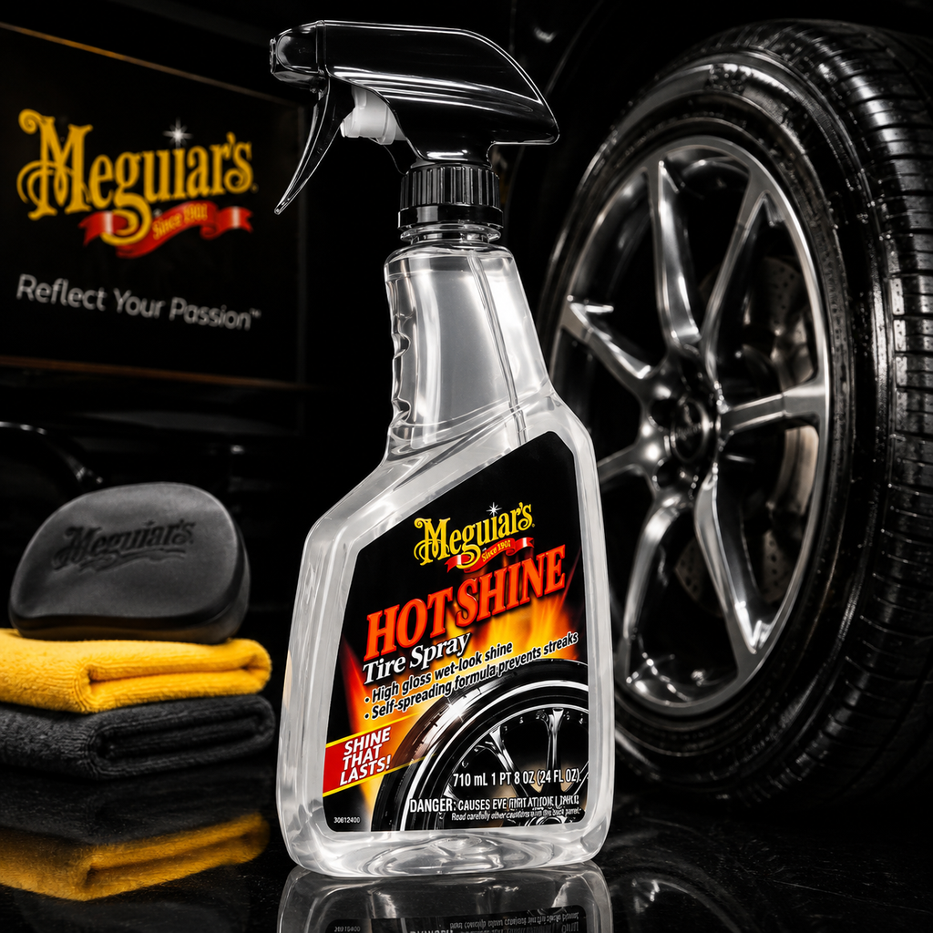 Meguiar's Hot Shine Tire Spray, G12024, 24oz (USA IMPORT)