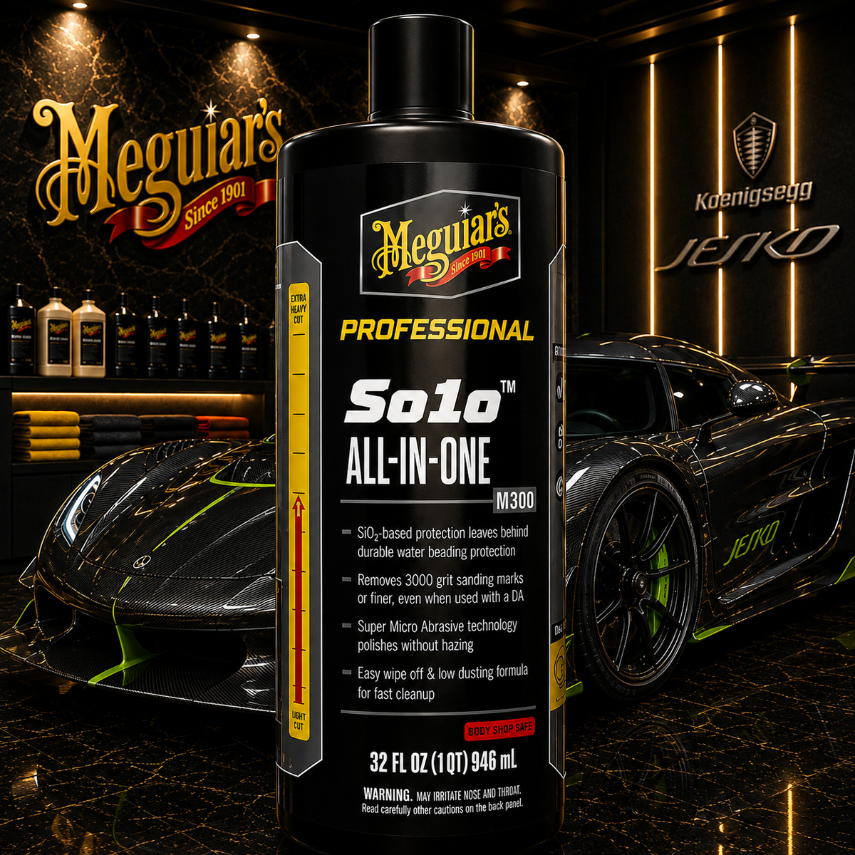 Meguiar's Professional M300 So1o All in One, M30032, 32oz (USA IMPORT)