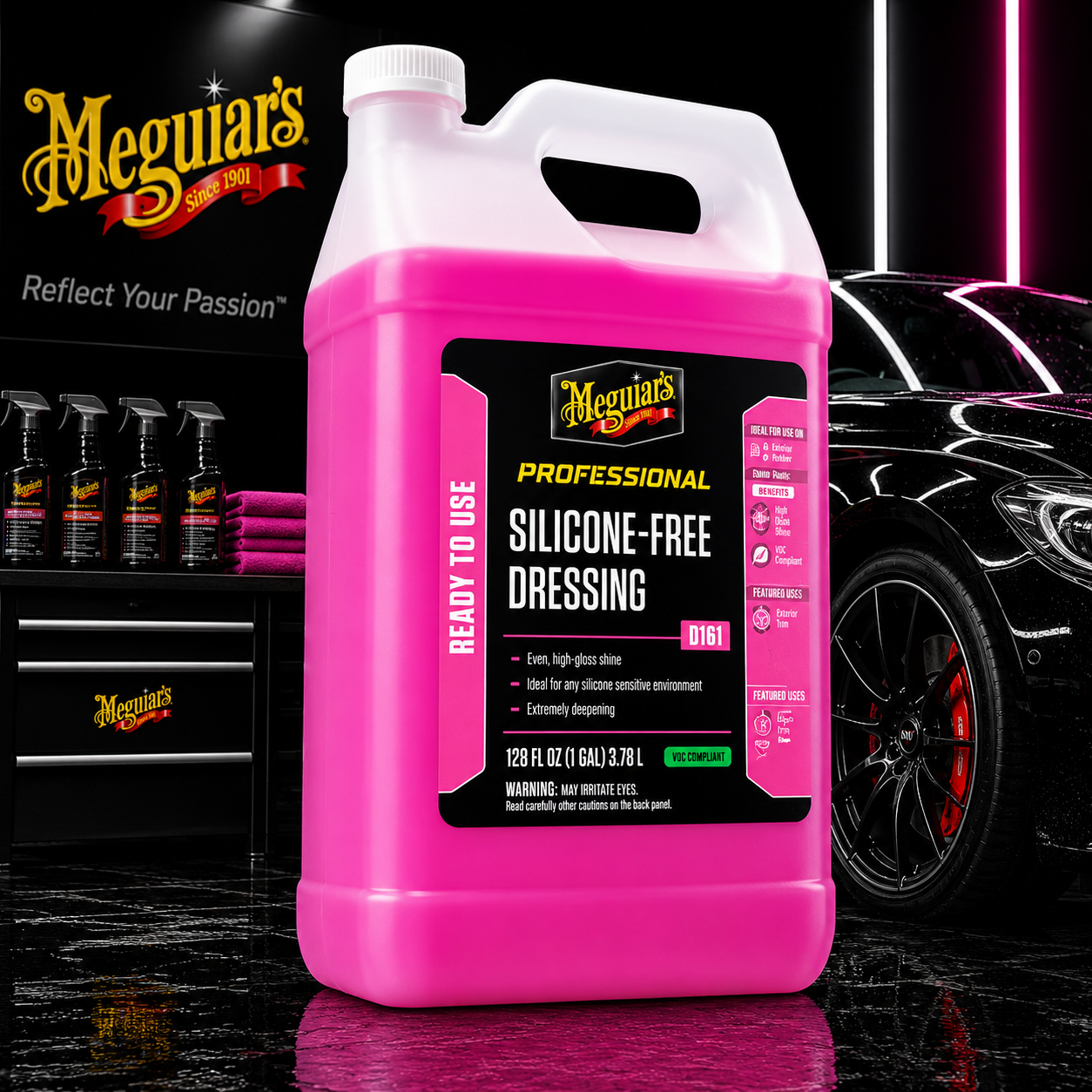 Meguiar's Professional Detailer Silicone-Free Dressing, D16101, 3.78 Liter (USA IMPORT)