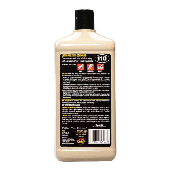 Meguiar's Professional M210 Ultra Pro Finishing Polish Mirror Glaze, M21032, 32oz