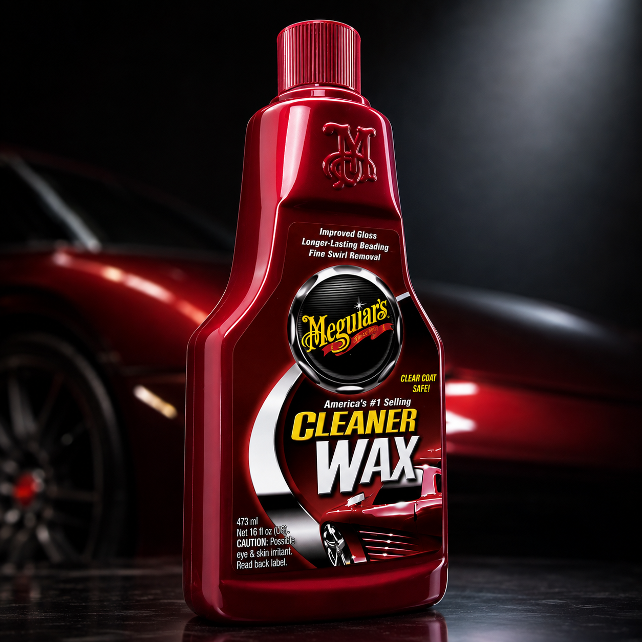 Meguiar's Cleaner Wax-Liquid, A1216, 16oz (USA IMPORT)