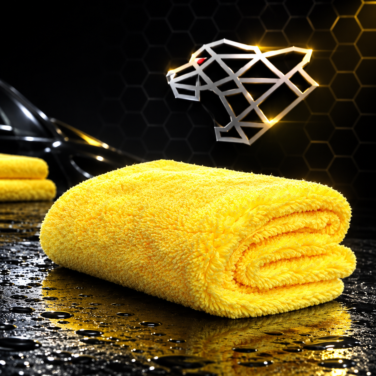 Tonyin 3pcs WAX & COMPOUND BUFFING TOWEL (40 x 40cm 380gsm)