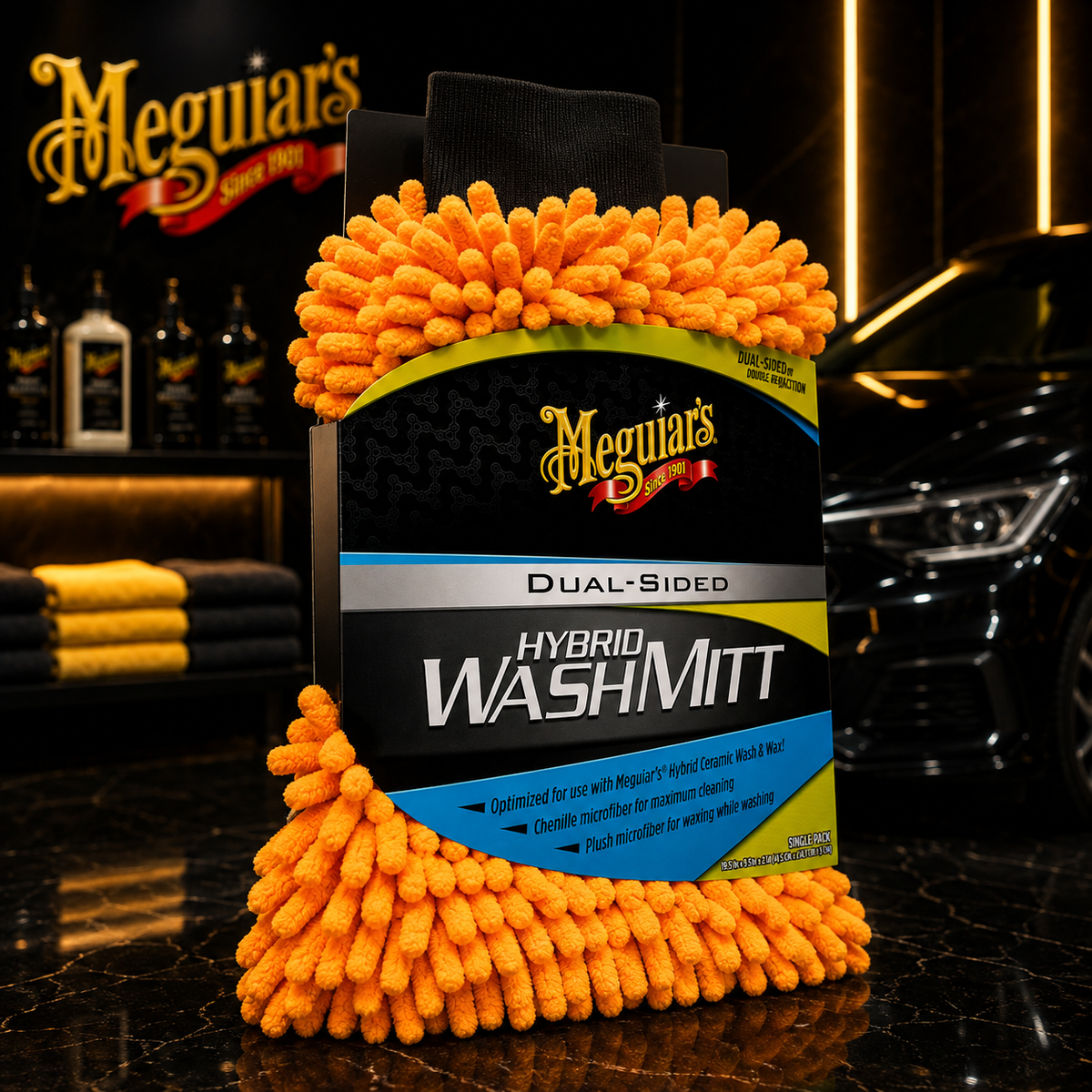Meguiar's Hybrid Wash Mitt, X210200, 1pc (USA IMPORT)