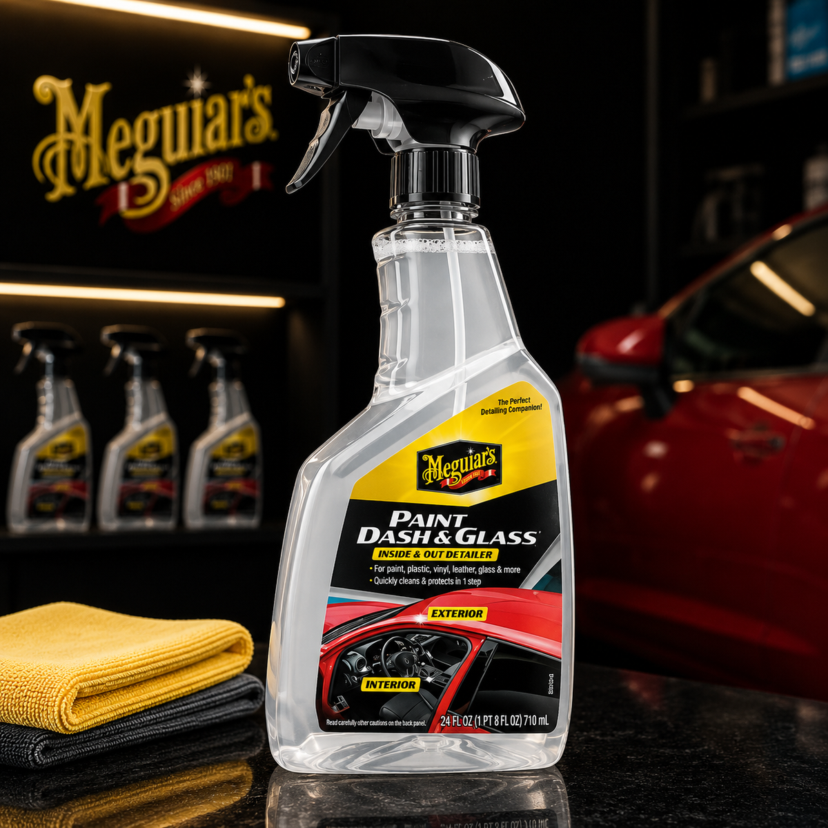 Meguiar's Paint Dash & Glass, G250224, 24oz (USA IMPORT)