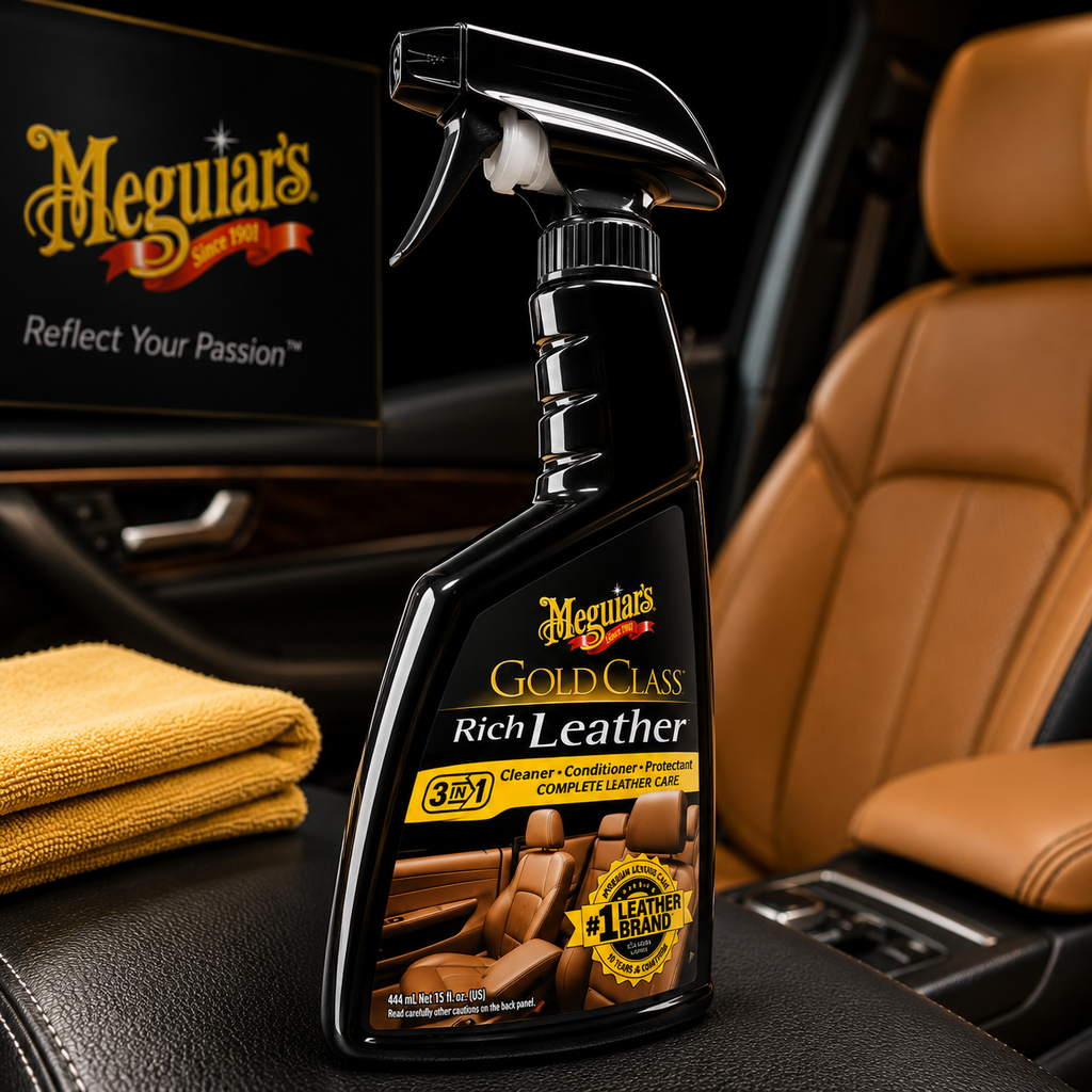 Meguiar's Gold Class Rich Leather Spray, G10916, 444ml (USA IMPORT)