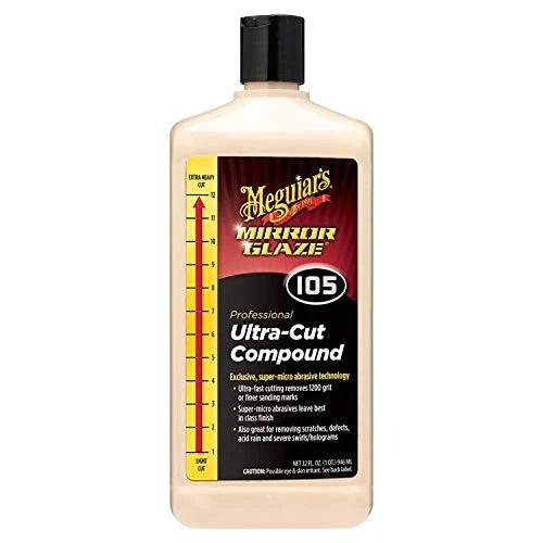 Meguiar's Mirror Glaze Ultra Cut Compound 32oz M10532 (USA IMPORT)
