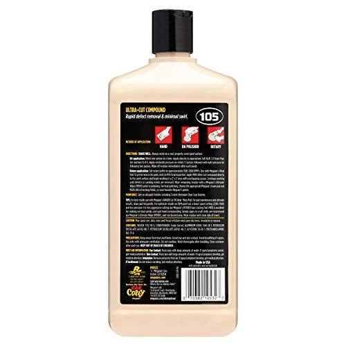 Meguiar's Mirror Glaze Ultra Cut Compound 32oz M10532 (USA IMPORT)