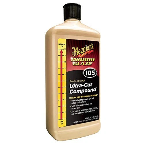 Meguiar's Mirror Glaze Ultra Cut Compound 32oz M10532 (USA IMPORT)